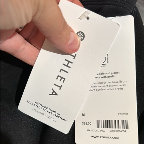 Athleta Altitude Tight in Polartec Power Stretch // Black - Picture 8 of 16